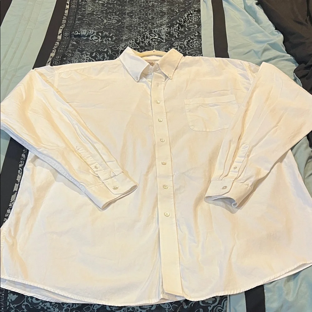 Cinch Men's White Button-Up Dress Shirt